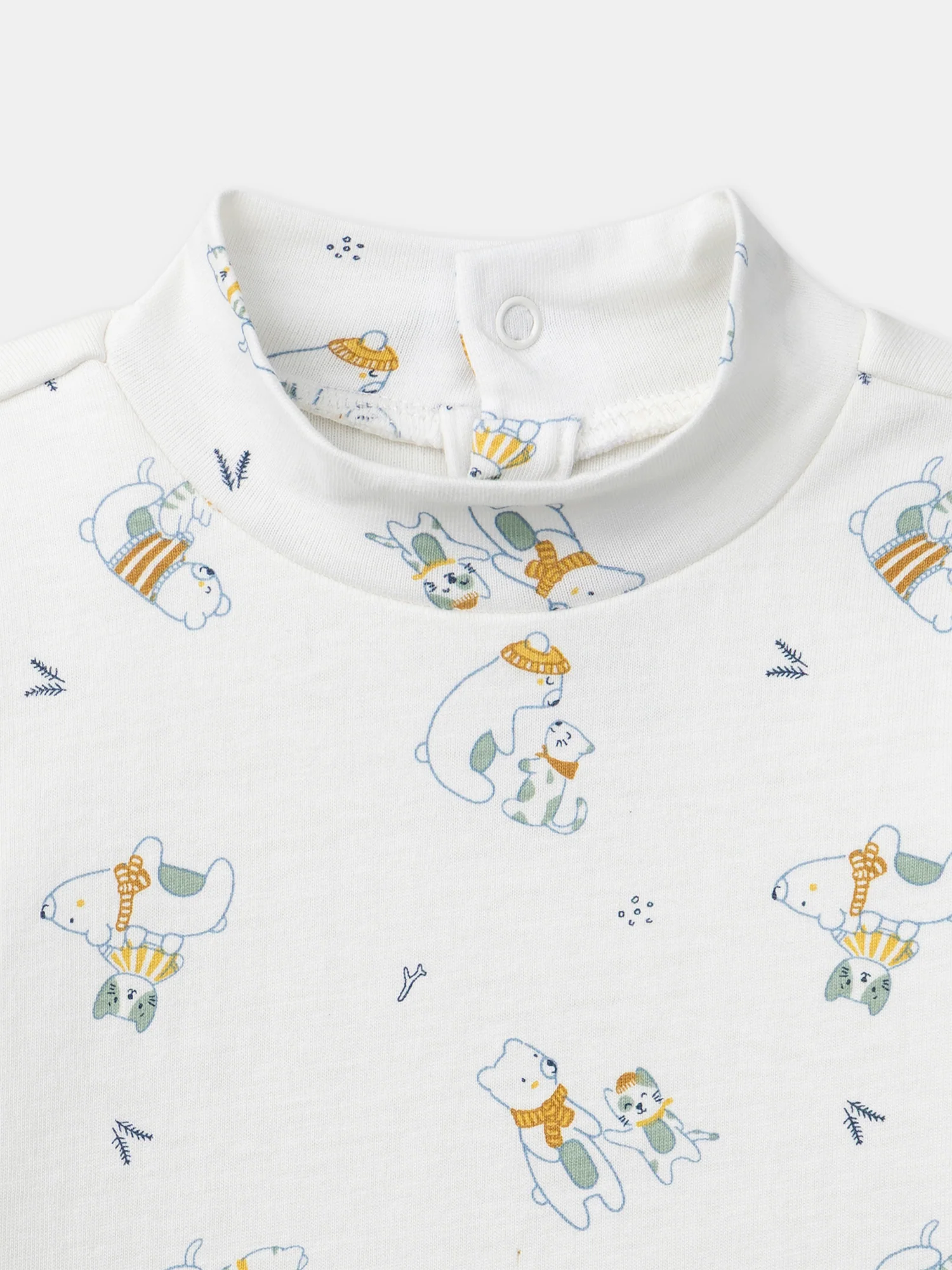 Body blanc imprimé animaux à col Bébé Garçon – Image 3