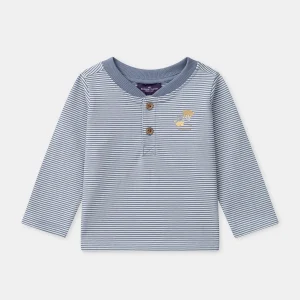 T-shirt à rayures et manches longues Bébé Garçon