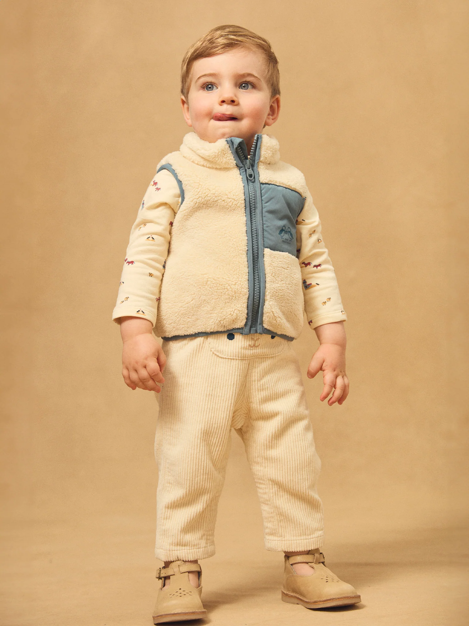 Veste sans manches écrue Bébé Garçon – Image 5