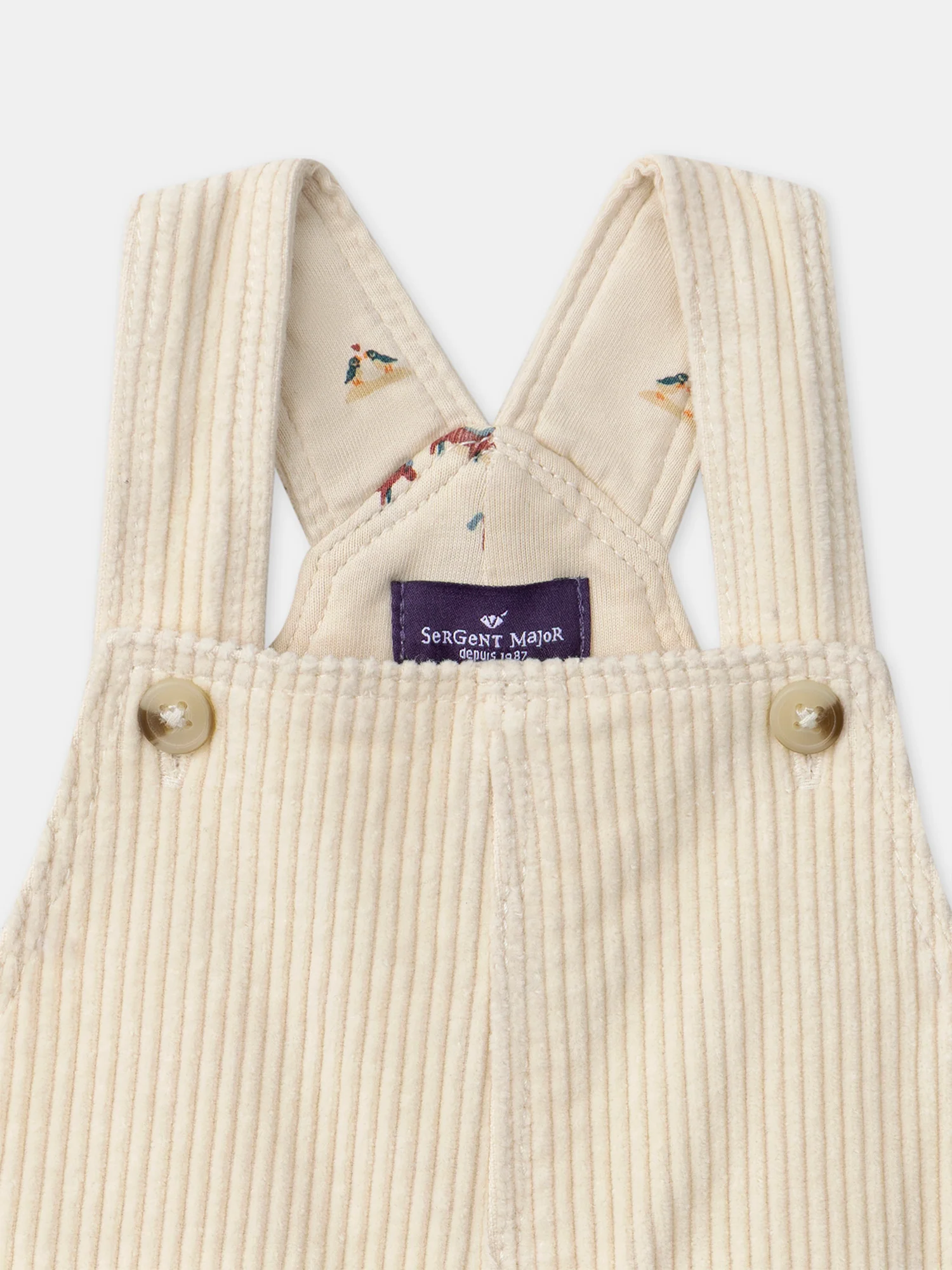 Salopette écrue en velours Bébé Garçon – Image 6