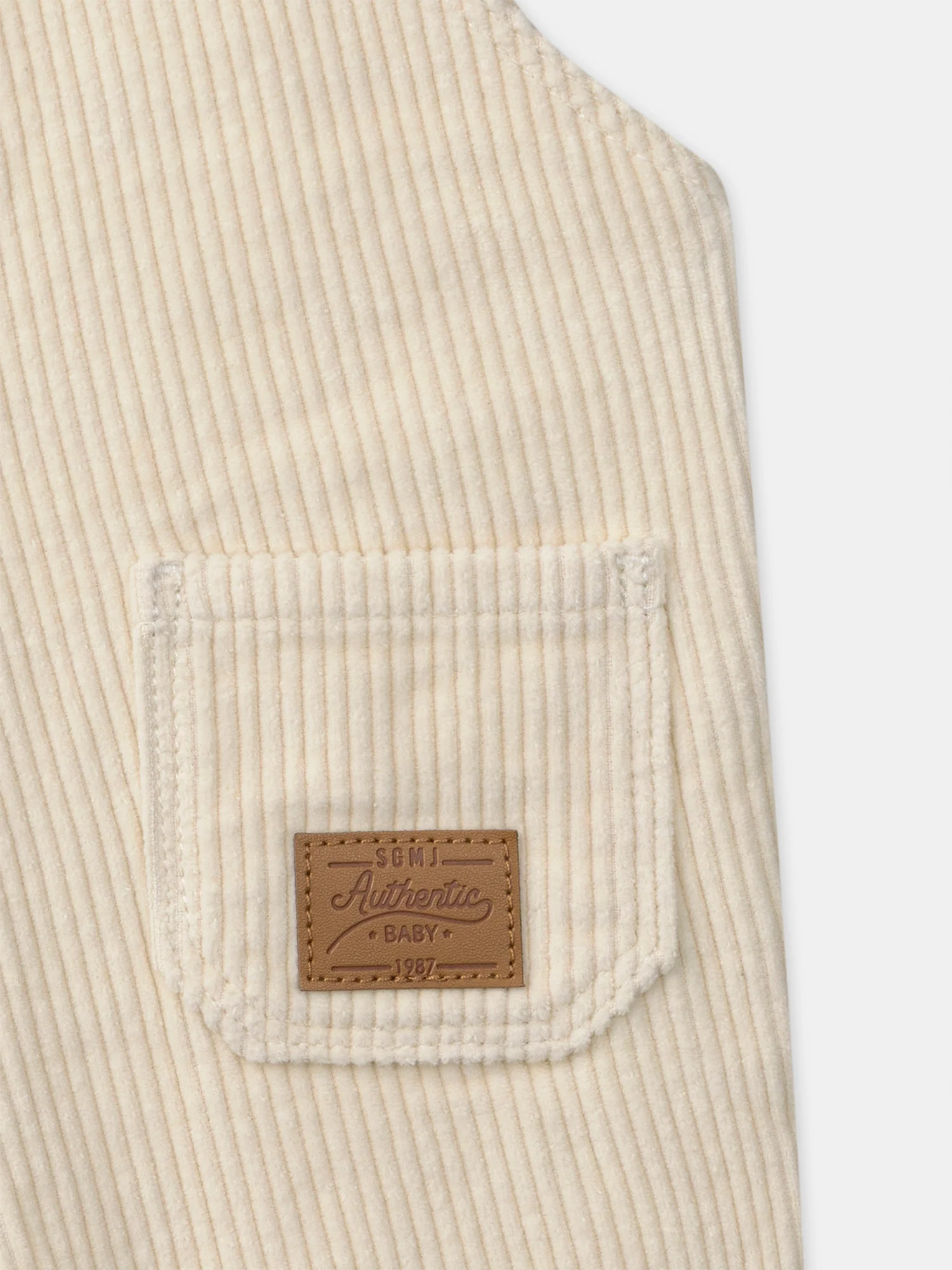 Salopette écrue en velours Bébé Garçon – Image 9