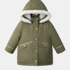 Parka 3 en 1 vert kaki Fille