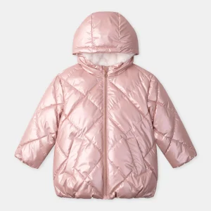Doudoune matelassée rose métallisé Fille