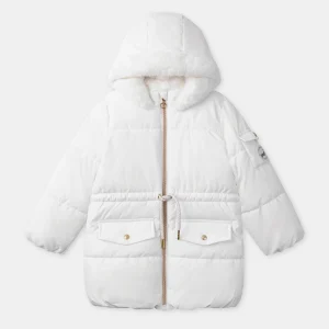 Doudoune blanche matelassée Fille