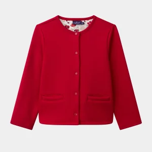 Cardigan rouge Fille