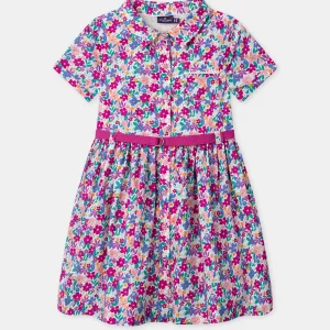 Robe chemise imprimé fleuri Fille