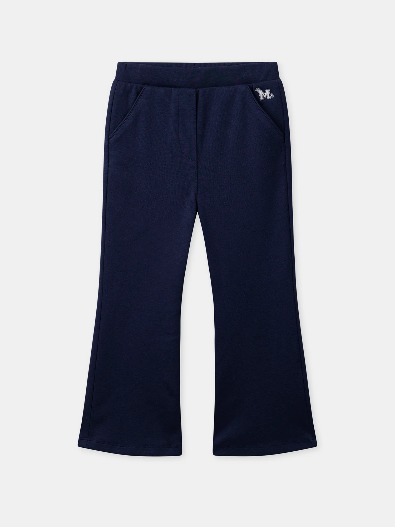 Pantalon flare bleu foncé Fille – Image 2