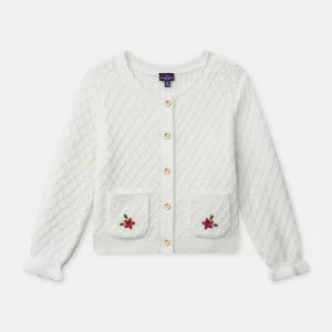 Cardigan écru Fille