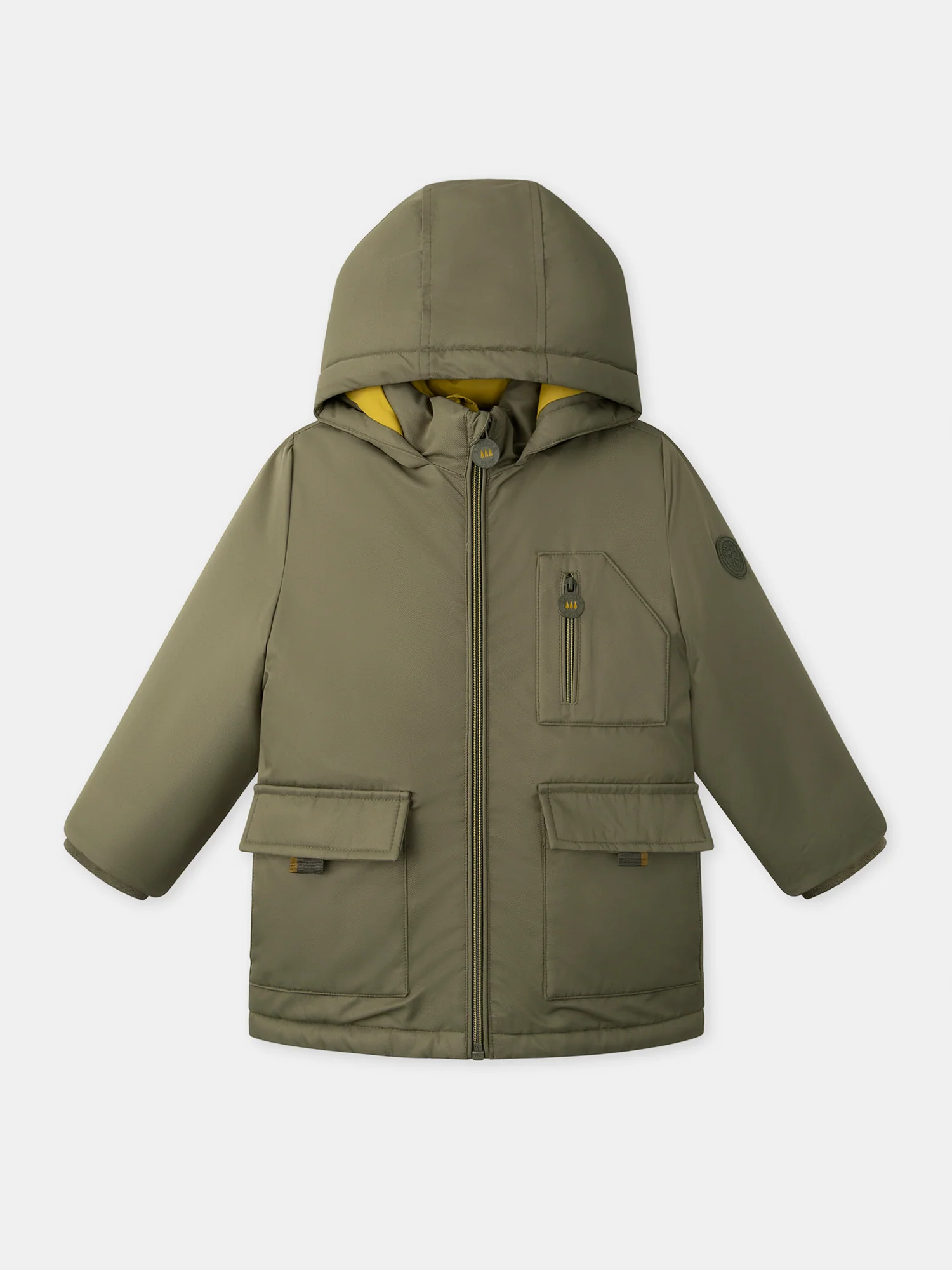 Parka 3 en 1 vert kaki Garçon – Image 2