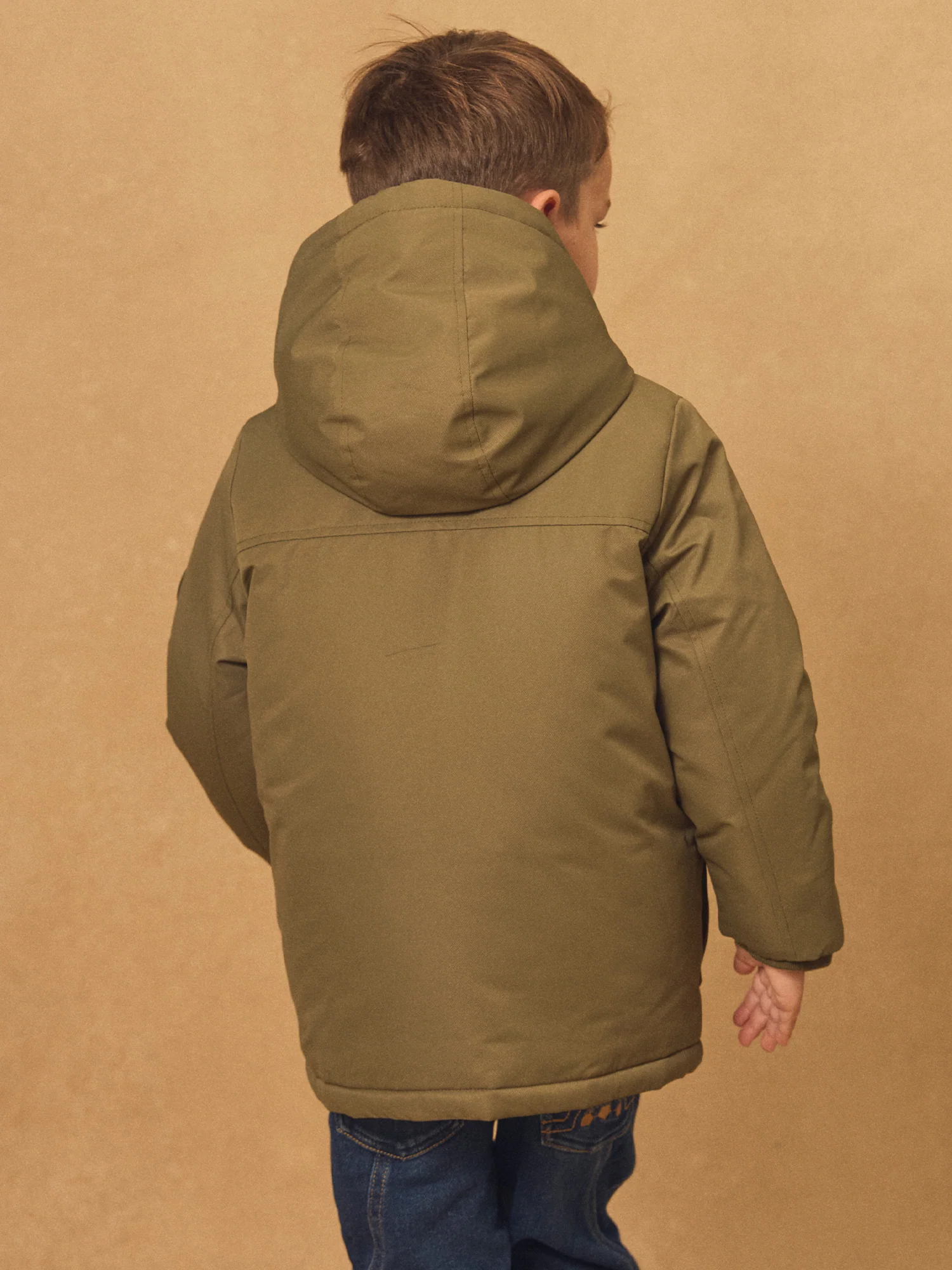 Parka 3 en 1 vert kaki Garçon – Image 7