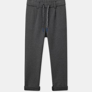 Pantalon gris en maille ajustable Garçon