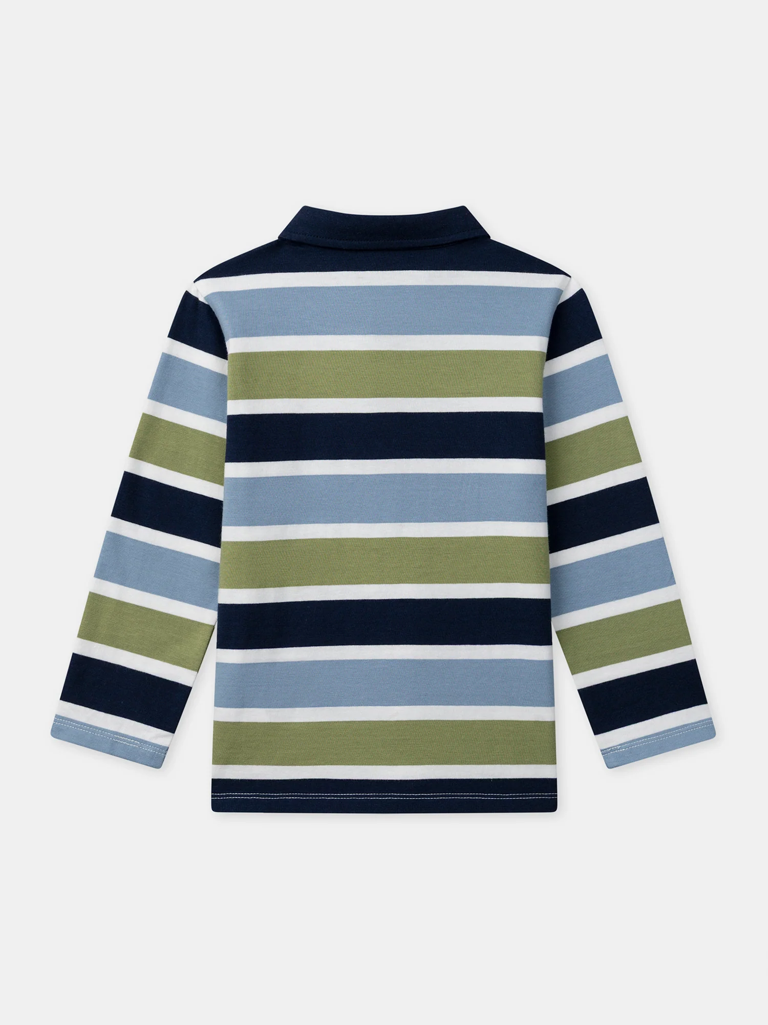 Polo à rayures tricolores Garçon – Image 9