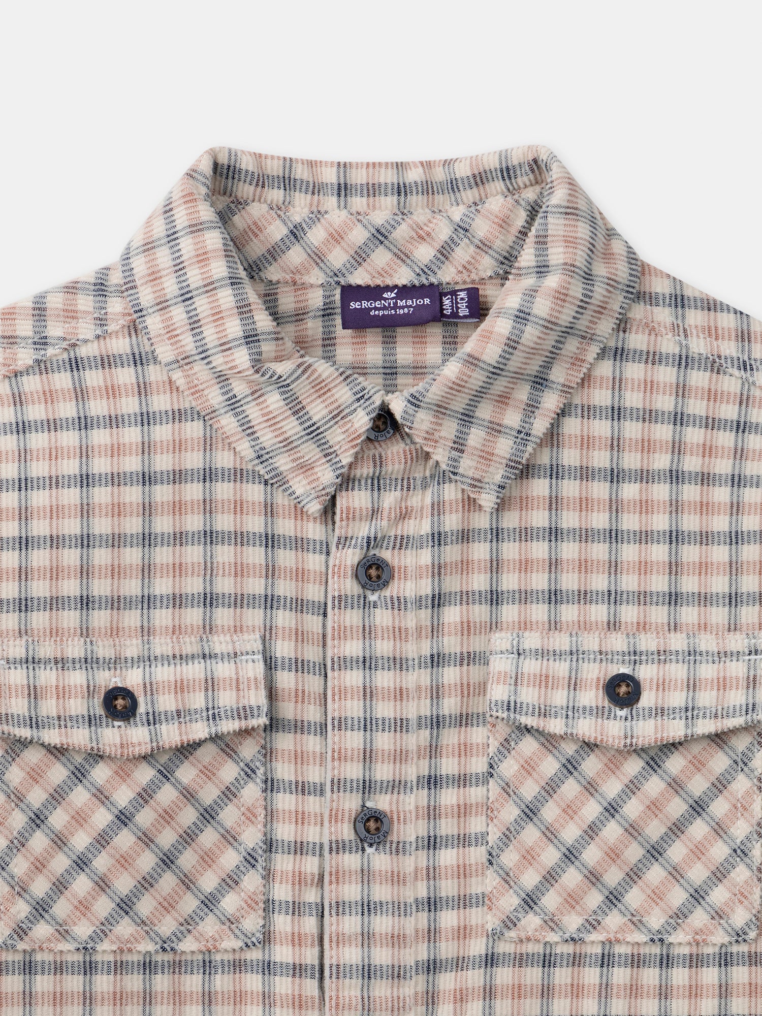 Chemise beige à carreaux Garçon – Image 5