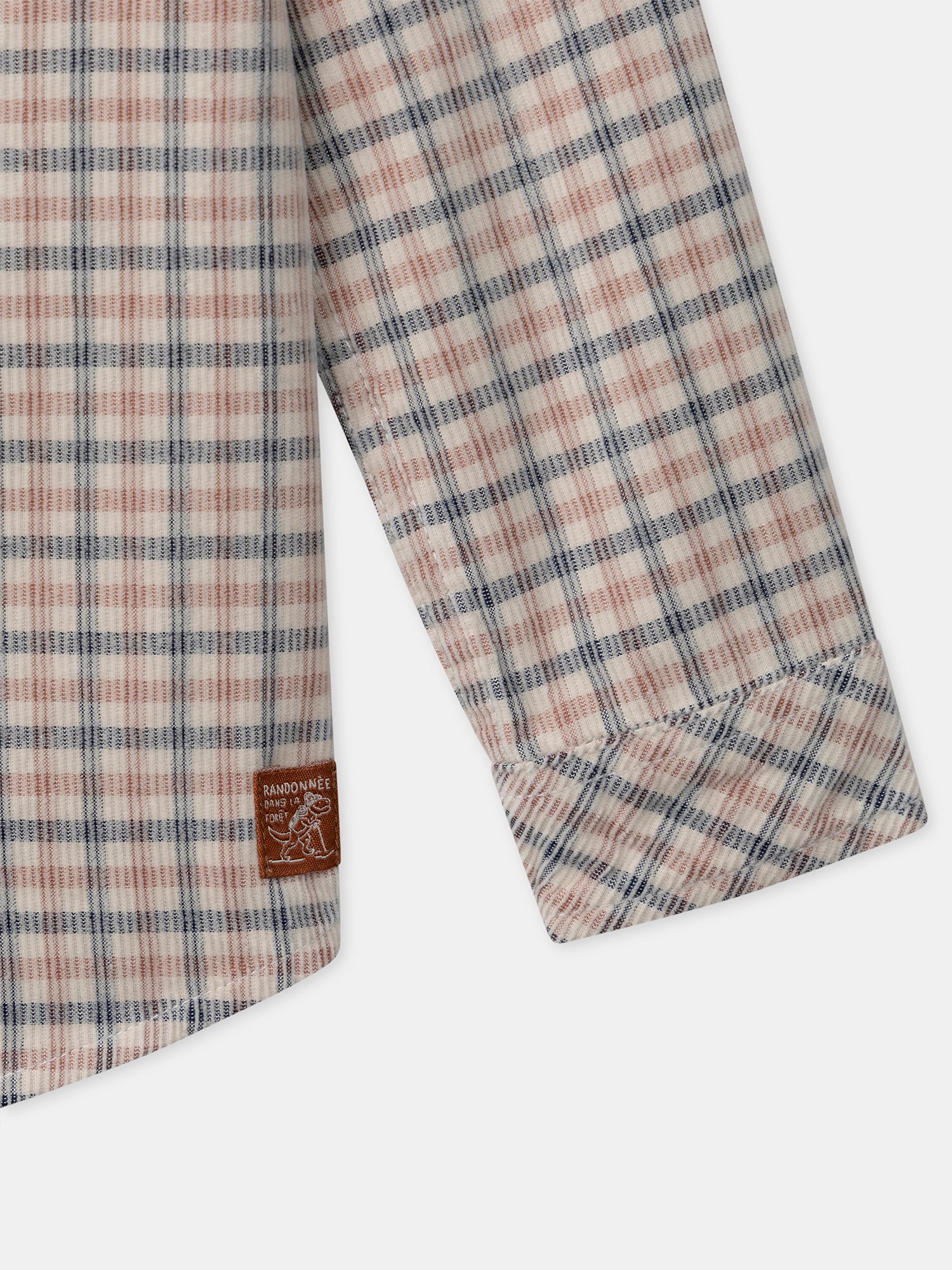 Chemise beige à carreaux Garçon – Image 6