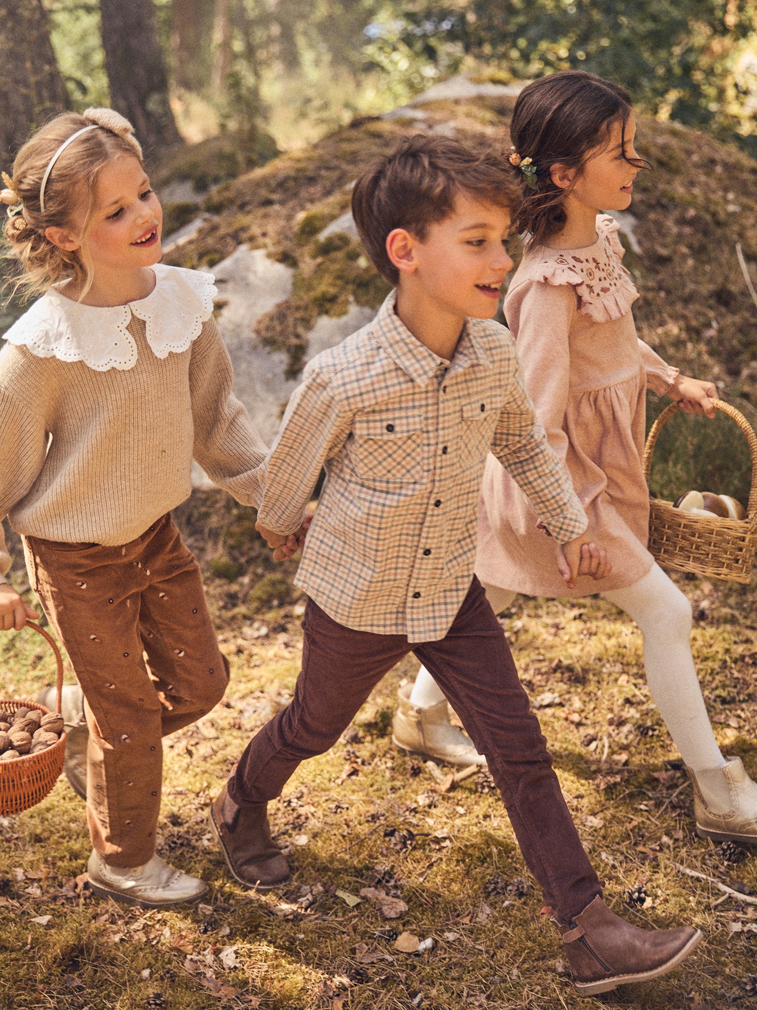 Chemise beige à carreaux Garçon – Image 4