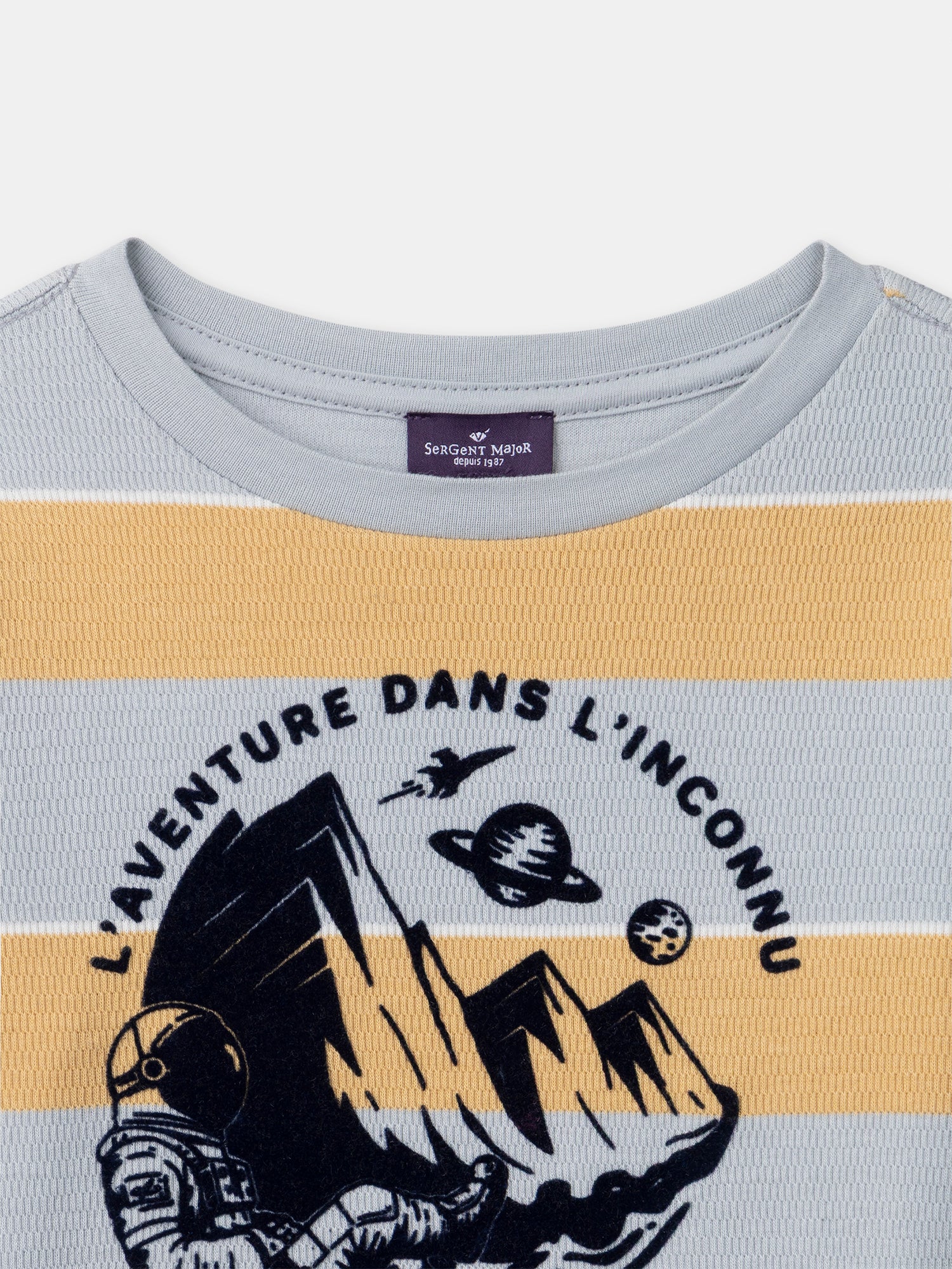 T-shirt à rayures et manches longues Garçon – Image 3