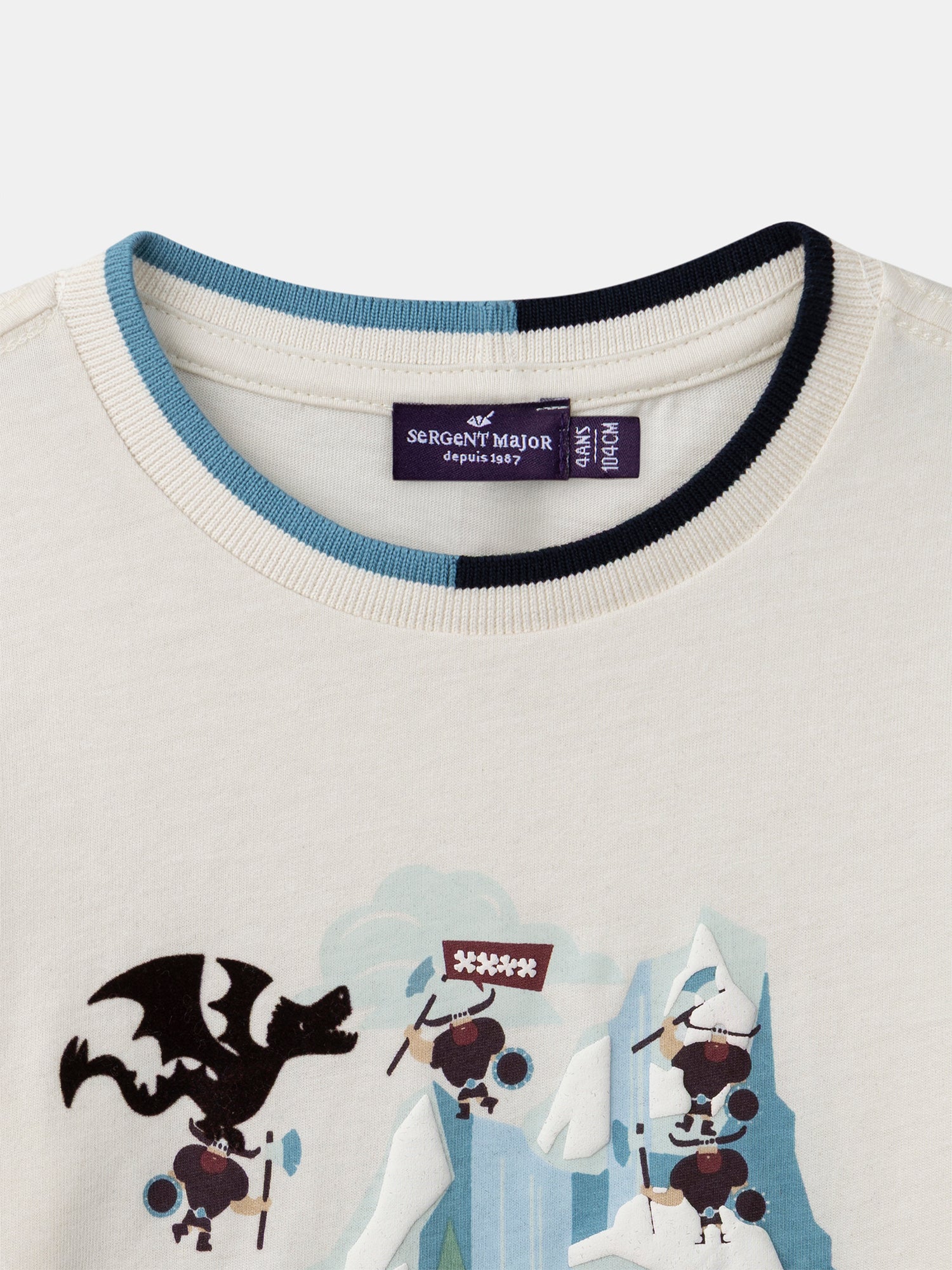 T-shirt écru à manches longues Garçon – Image 6