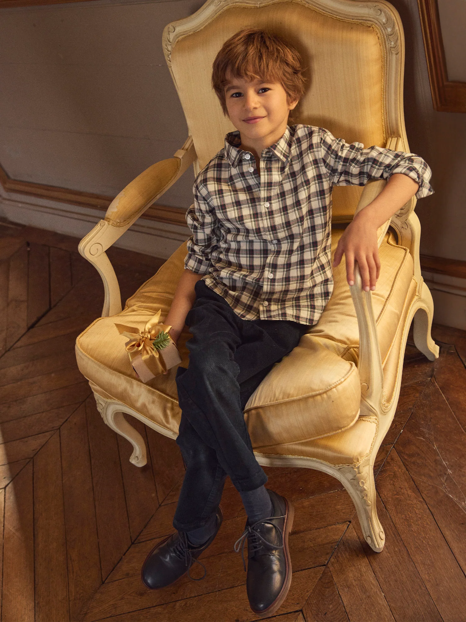 Chemise Noël à carreaux Garçon – Image 5