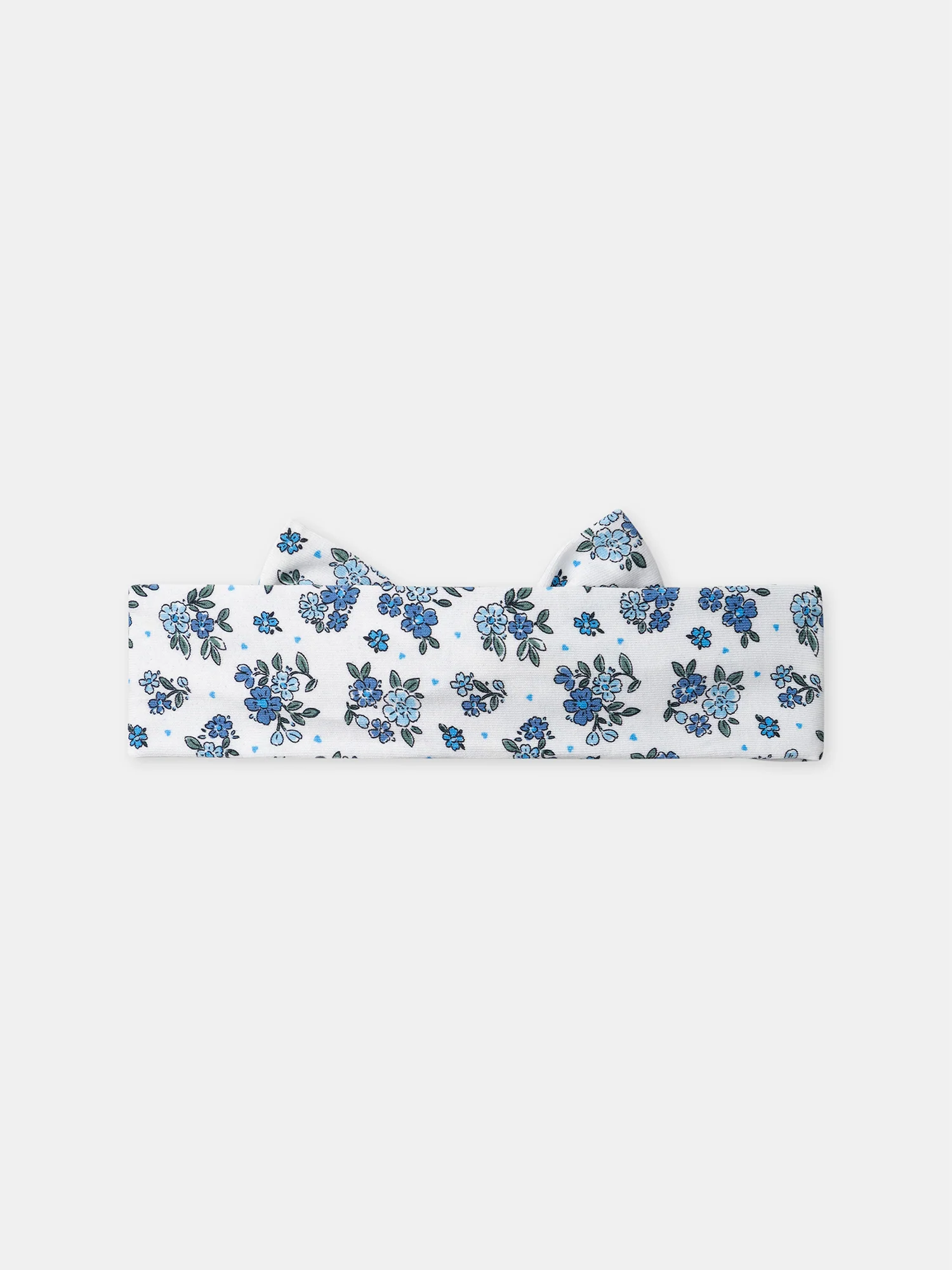 Bandeau cheveux blanc imprimé fleuri Bébé Fille – Image 6