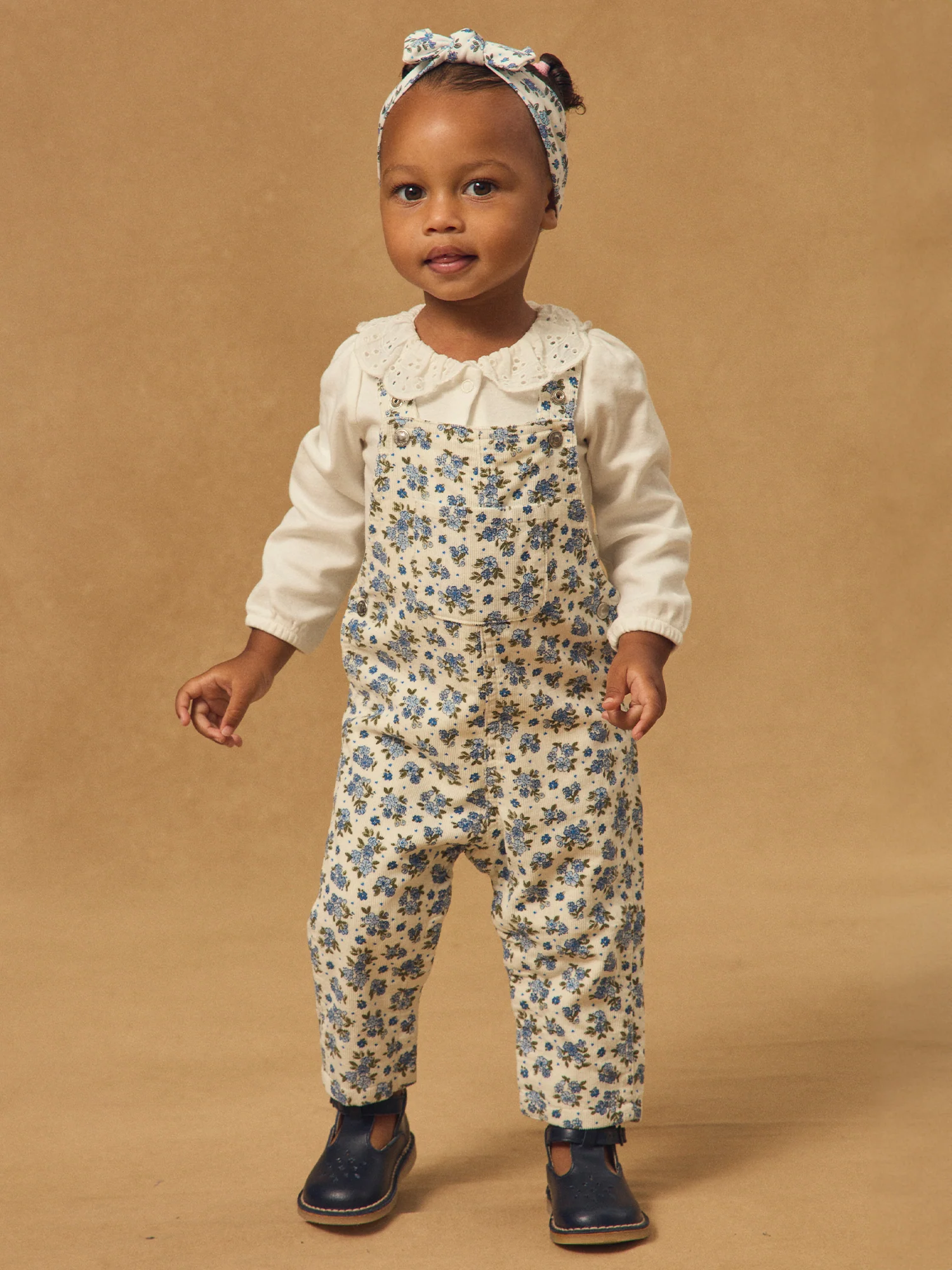 Bandeau cheveux blanc imprimé fleuri Bébé Fille – Image 4