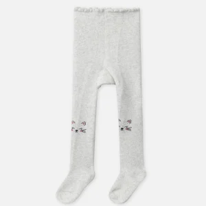 Collant gris tête de souris Bébé Fille