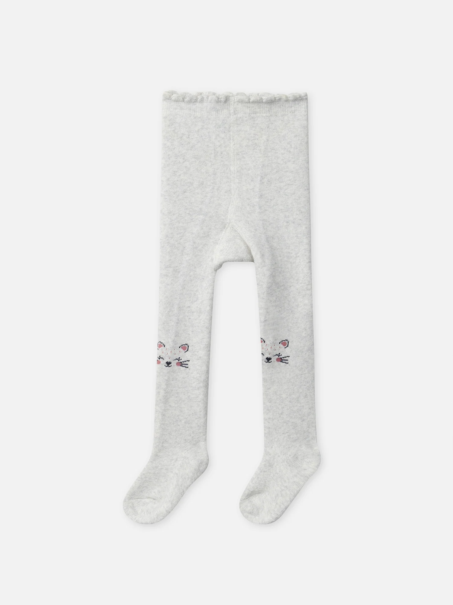 Collant gris tête de souris Bébé Fille