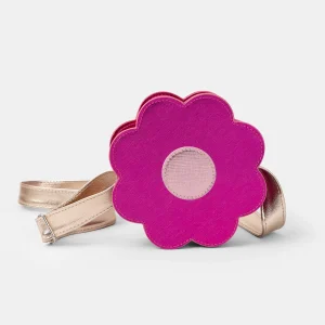 Sac fleur rose fuschia à bandouillère Fille
