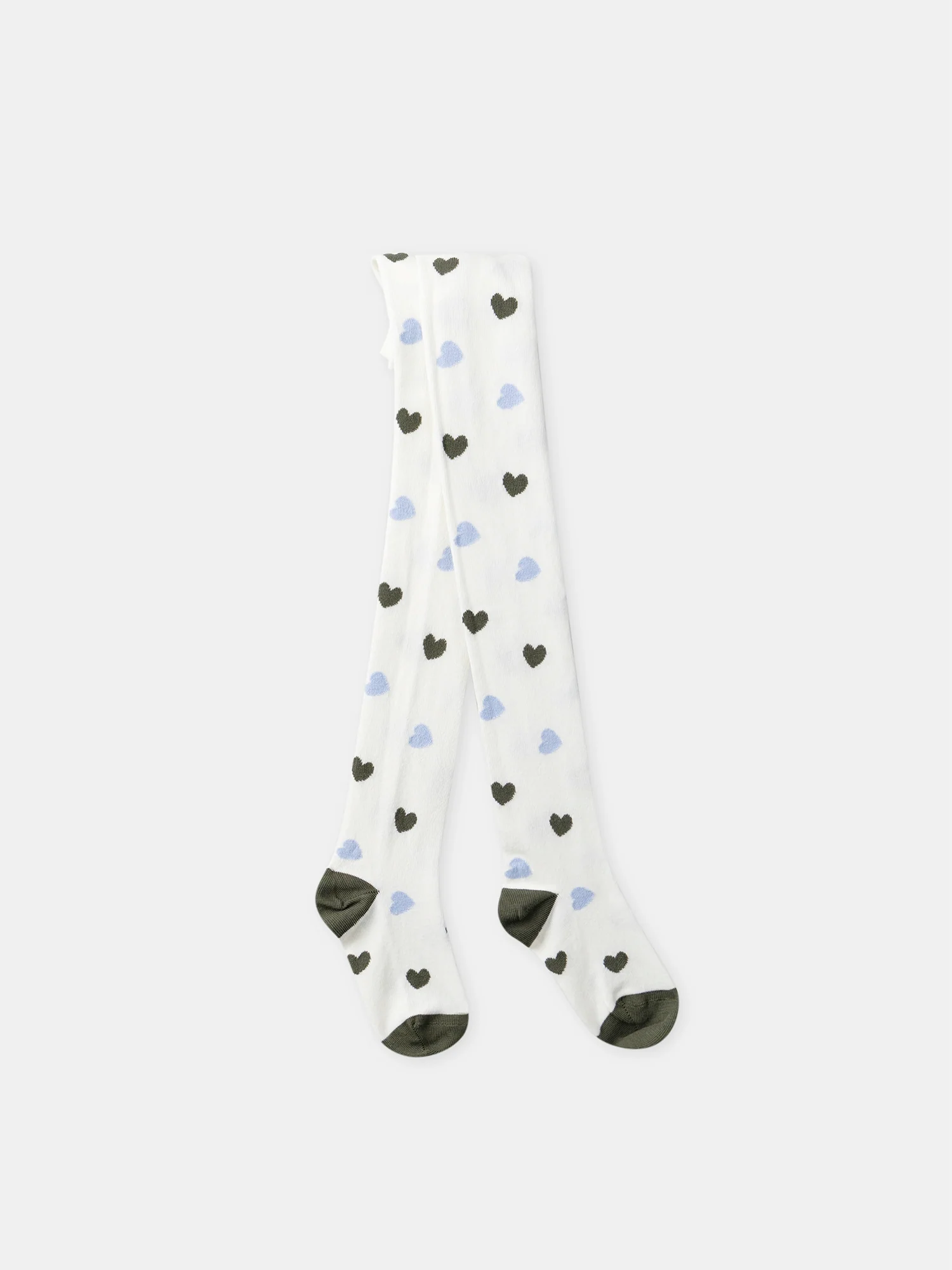 Collant blanc à motif cœur Fille – Image 5