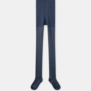 Collant bleu marine Fille