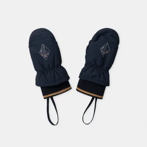 Gants bleu foncé imprimé fusée Garçon