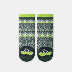 Chaussettes vertes anti-dérapantes Garçon