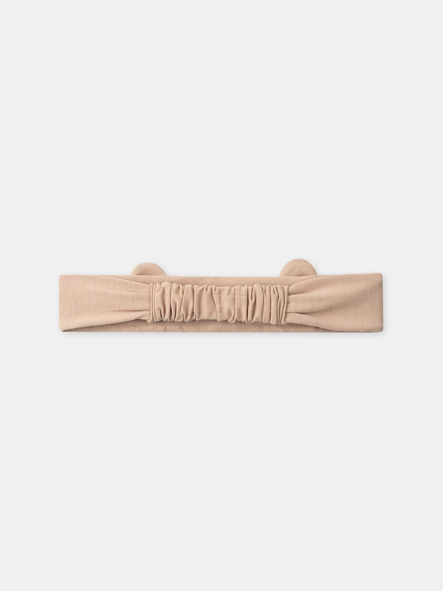 Grenouillère blanche + bandeau marron Bébé Fille – Image 5