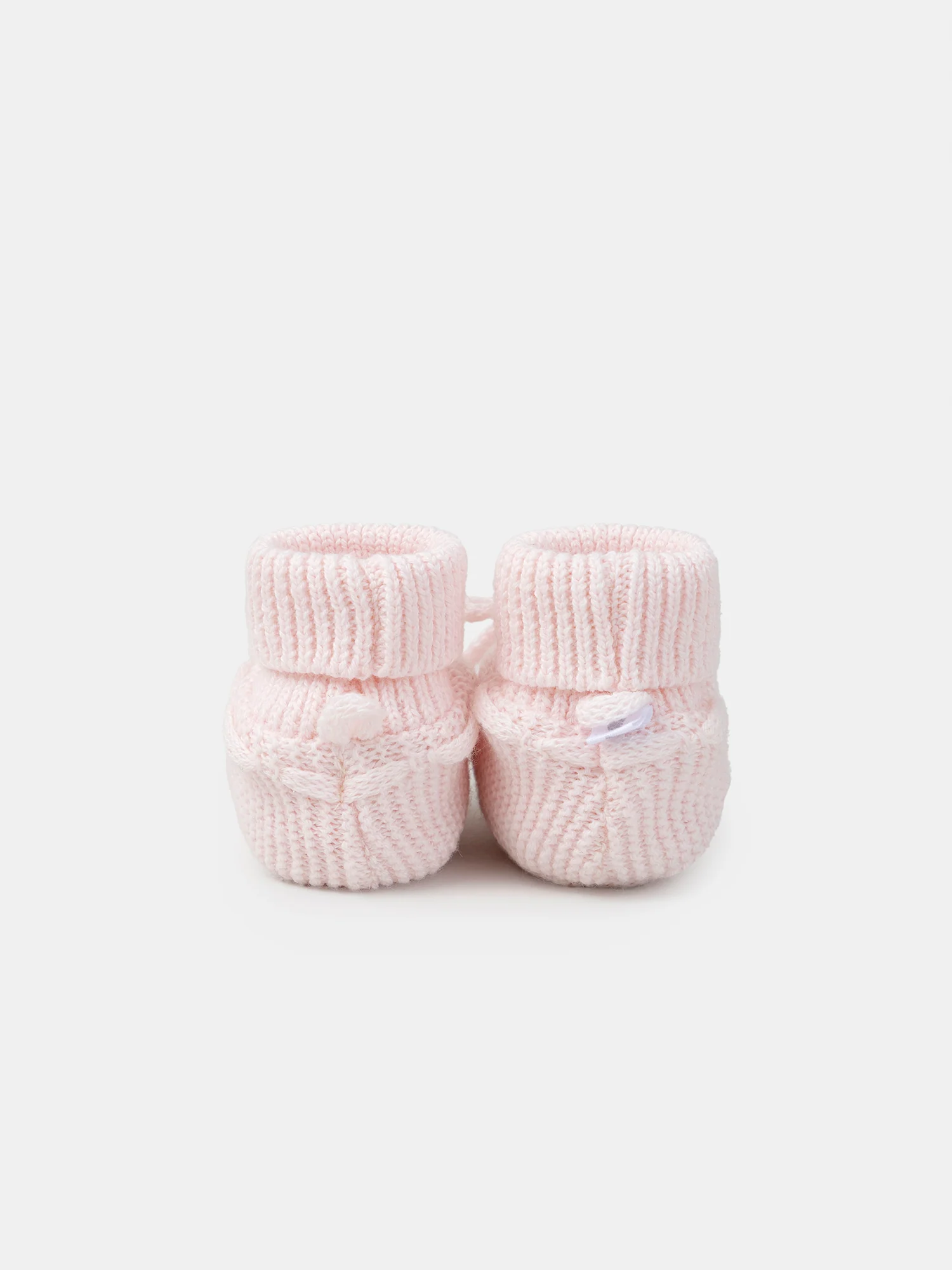Chaussons roses à nœud Naissance Fille – Image 5