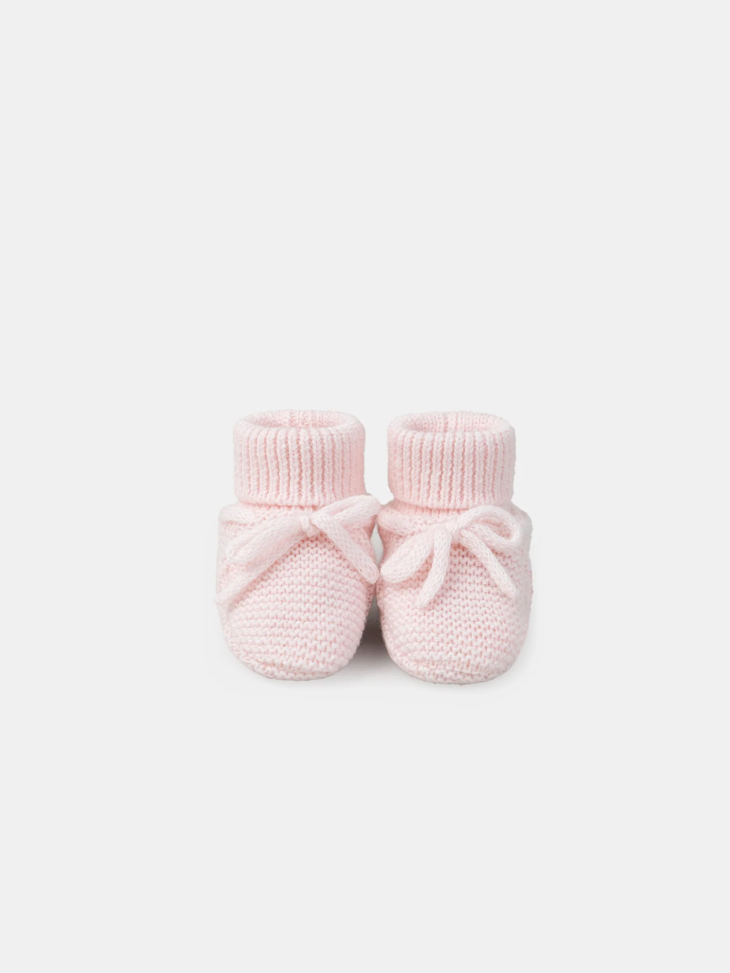 Chaussons roses à nœud Naissance Fille – Image 3