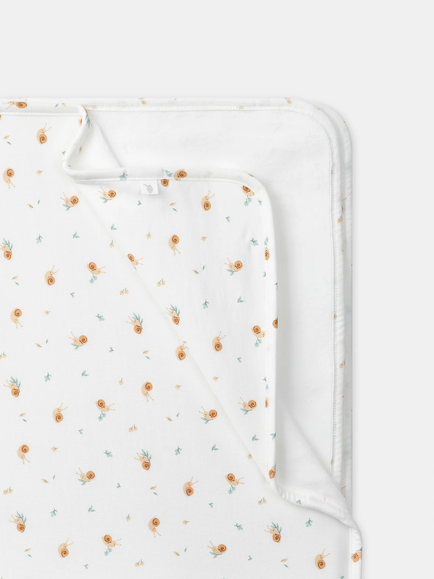 Couverture écrue imprimé escargot Naissance Mixte – Image 3