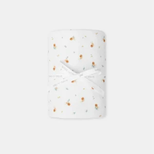 Couverture écrue imprimé escargot Naissance Mixte