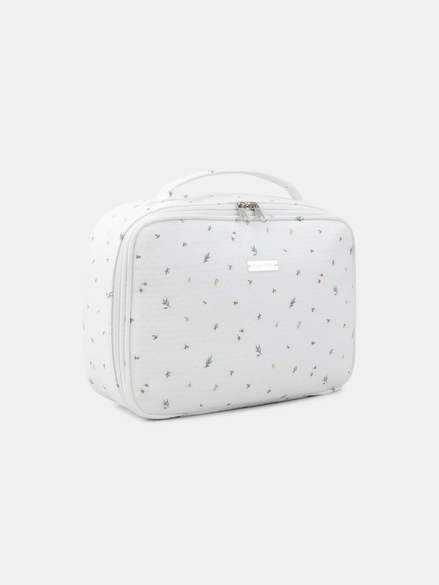 Valise écru imprimé feuillages Naissance Mixte – Image 3