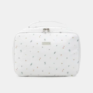 Valise écru imprimé feuillages Naissance Mixte