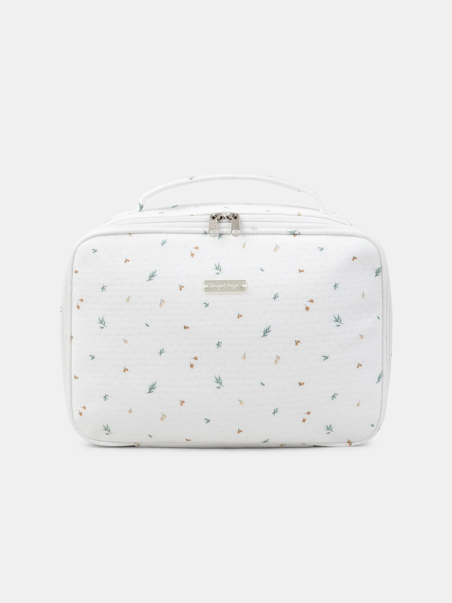 Valise écru imprimé feuillages Naissance Mixte