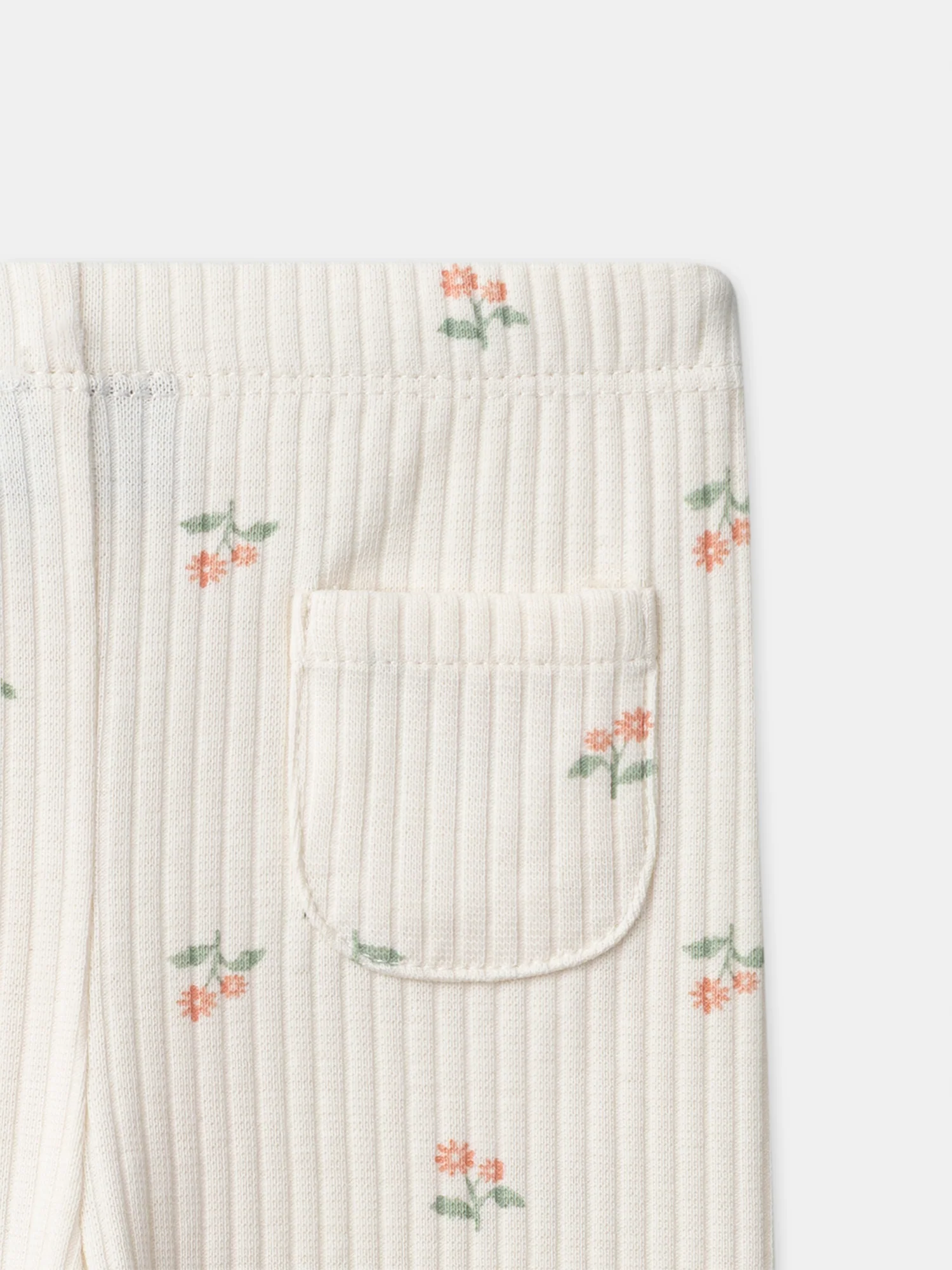 Legging écru imprimé fleuri Bébé Fille – Image 4