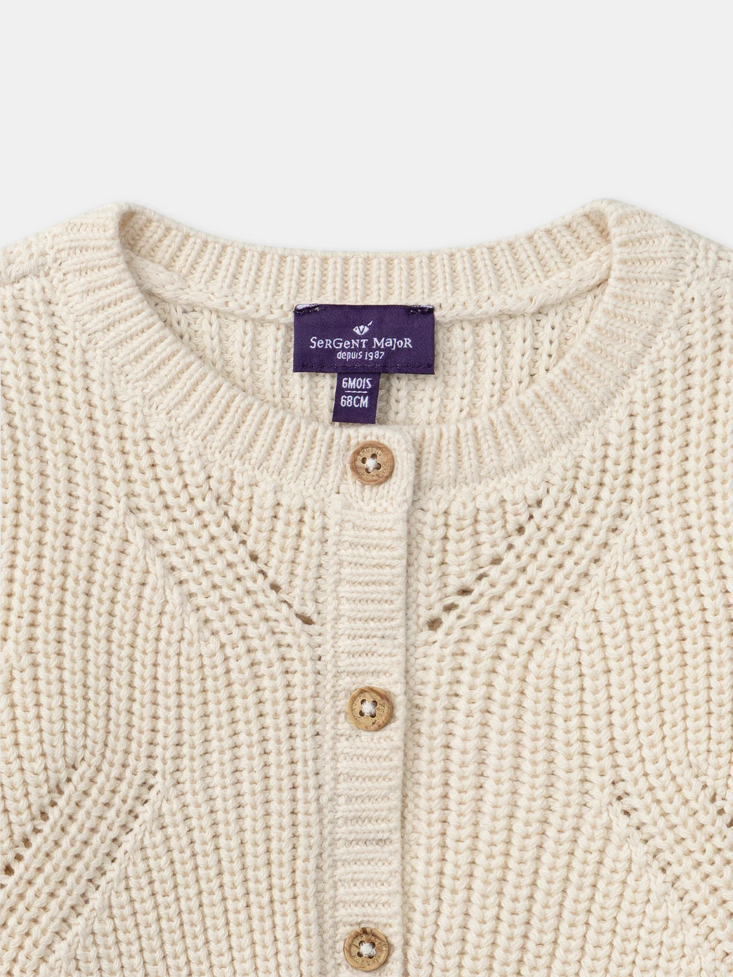 Cardigan beige Bébé Fille – Image 6