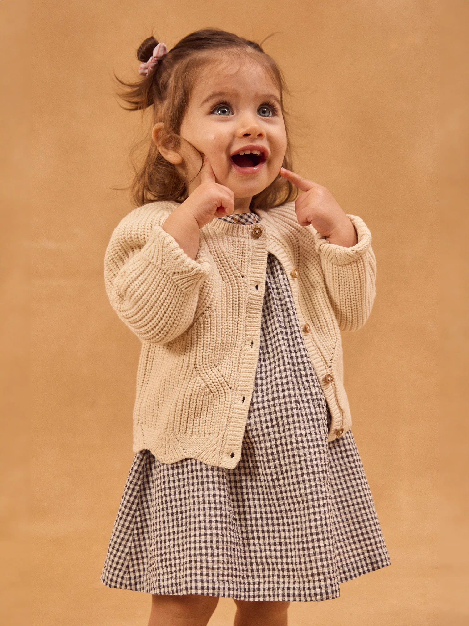 Cardigan beige Bébé Fille – Image 3