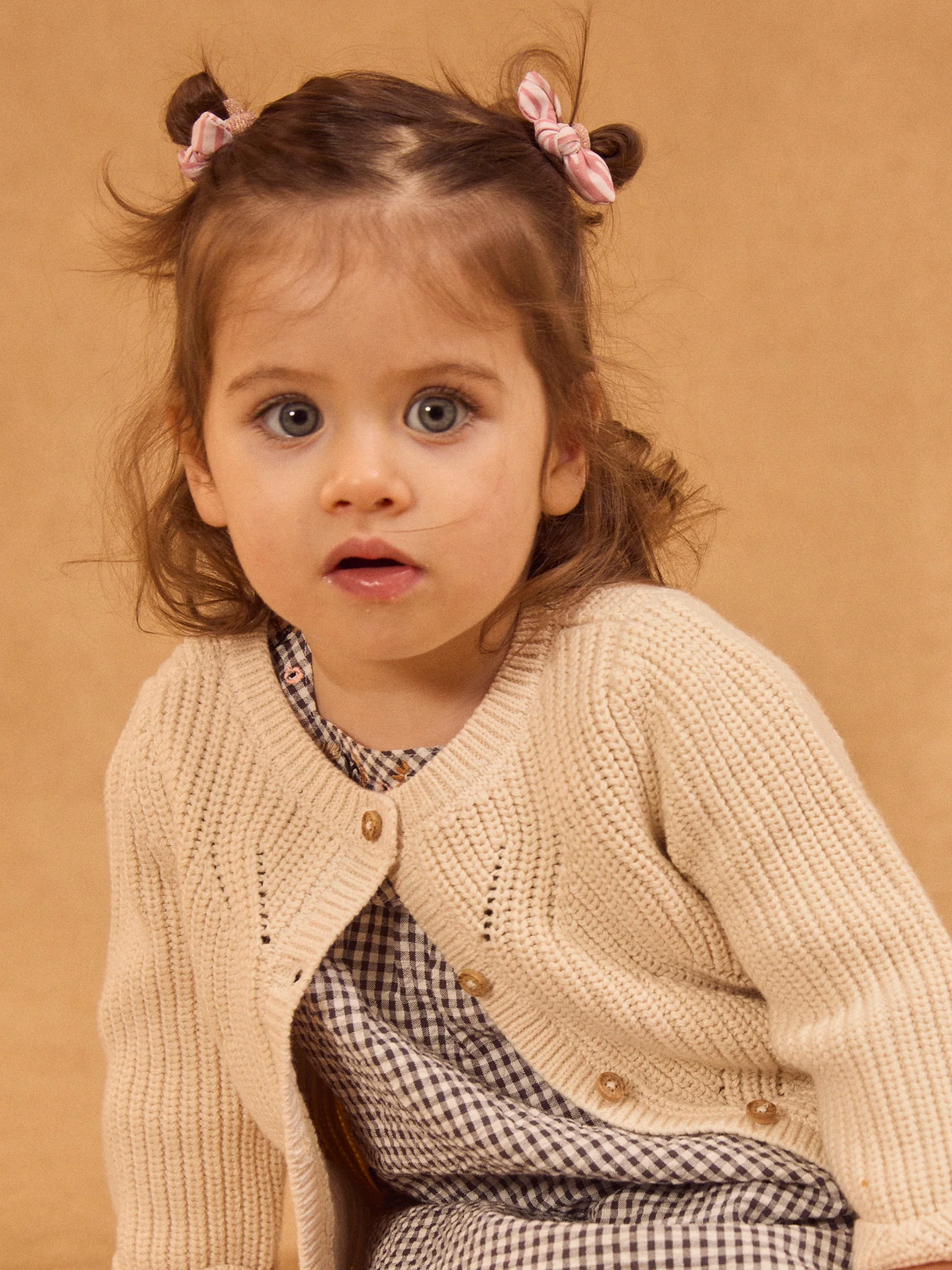 Cardigan beige Bébé Fille – Image 4