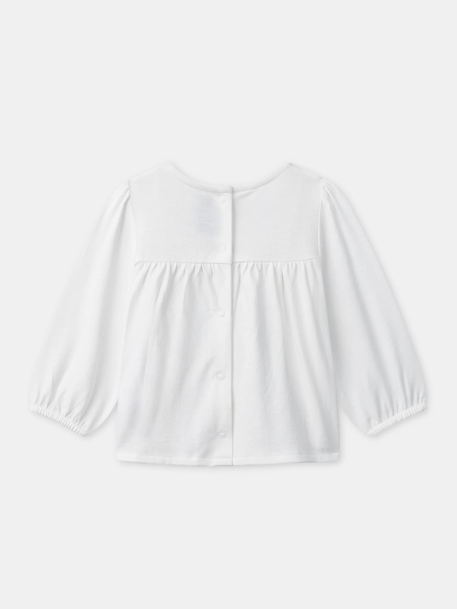 Blouse écrue à broderie fleurs Bébé Fille – Image 9