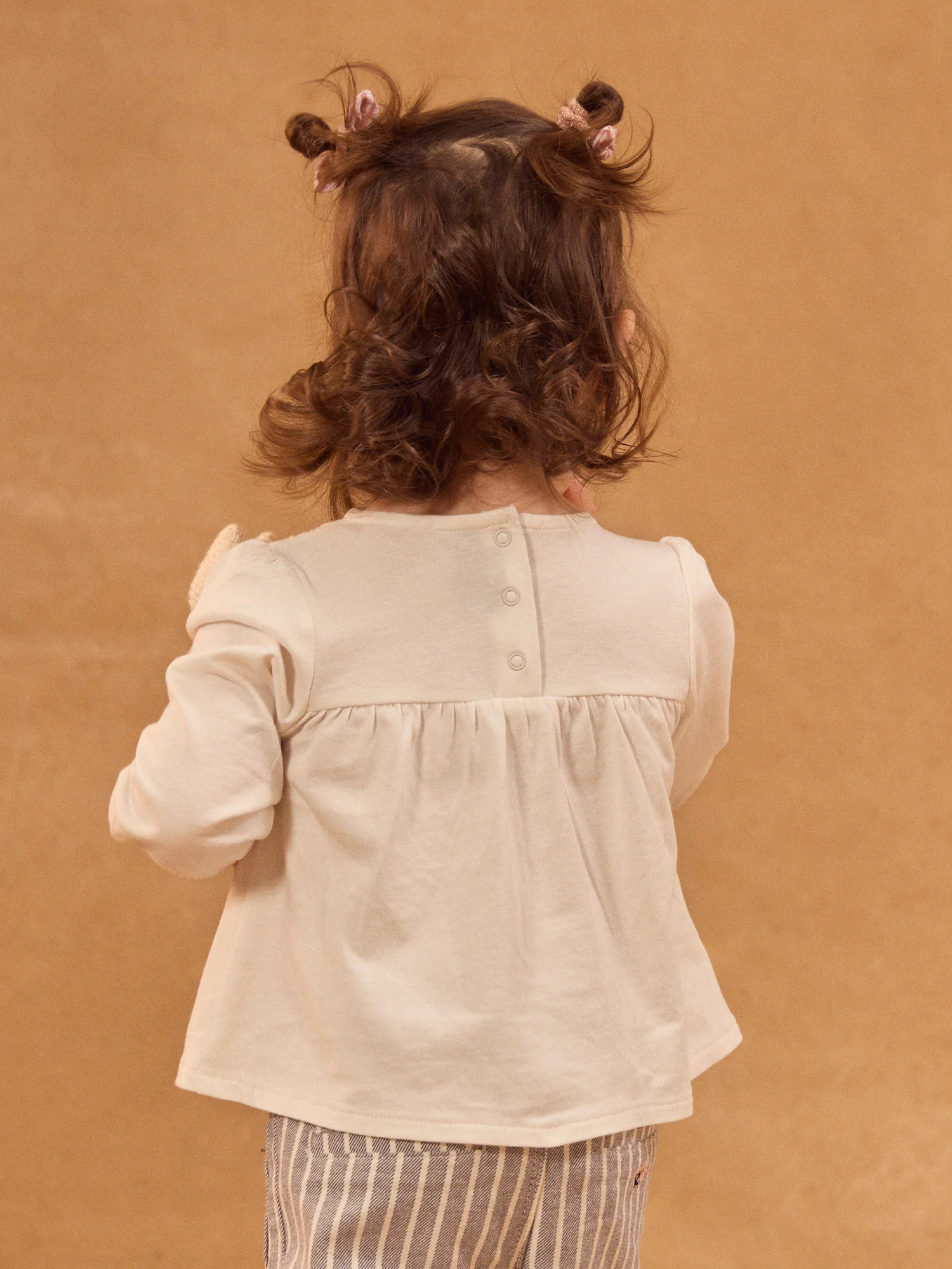 Blouse écrue à broderie fleurs Bébé Fille – Image 5