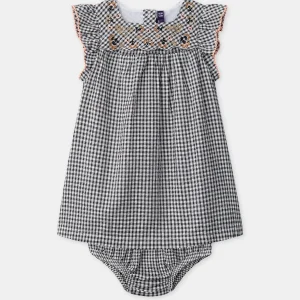 Robe + bloomer vichy Bébé Fille