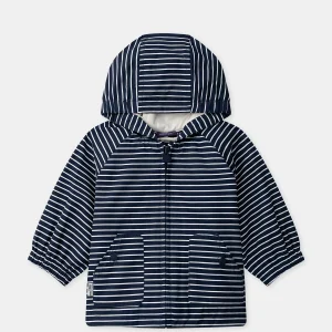 Imperméable 3 en 1 à rayures bleues marines Bébé Garçon