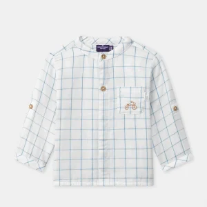 Chemise à carreaux et manches réglables Bébé Garçon
