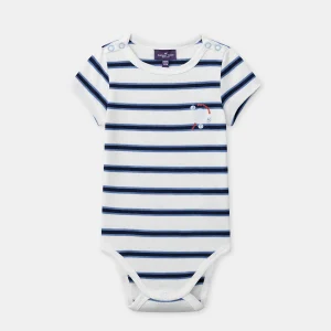 Body à rayures bleues marines Bébé Garçon