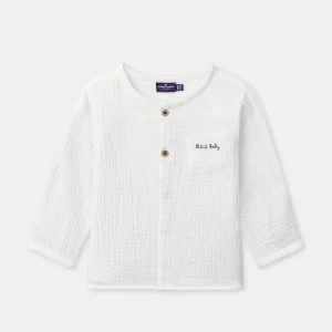 Chemise écrue retroussable Bébé Garçon